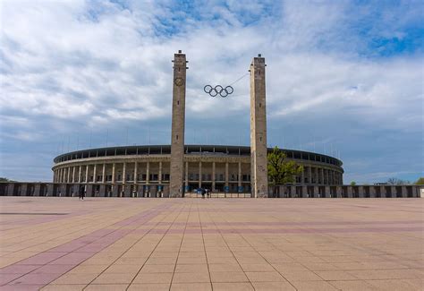 HD wallpaper: architecture, berlin olympic stadium, fussballstadtion, olympic rings | Wallpaper ...