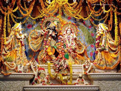 FREE God Wallpaper: Radha Shyamasundar - ISKCON Vrindavan