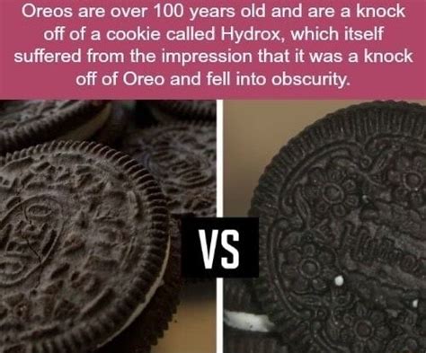 Oreos are over 100 years old and are a knock off of a cookie called ...