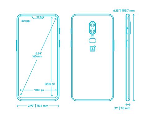 OnePlus Phones Dimensions & Drawings | Dimensions.com