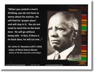 Carter G. Woodson's quotes, famous and not much - Sualci Quotes