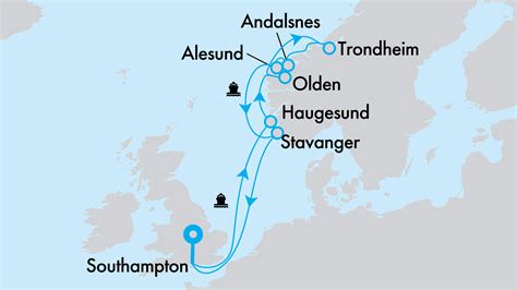 Norwegian Fjords Map