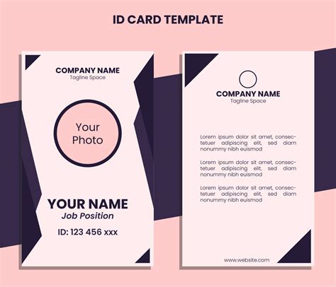 Vertical ID Card Ultramodern Template 13529099 Vector Art at Vecteezy