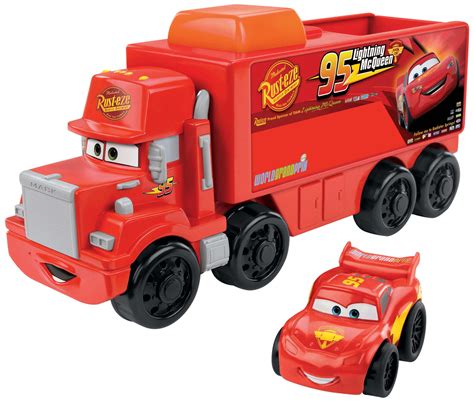 Buy Fisher-Price Little People Wheelies Disney/Pixar Cars Mack Hauler & Lightning McQueen Online ...