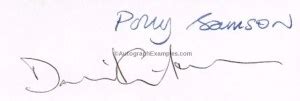 David Gilmour Autograph Examples | Pink Floyd Autographs