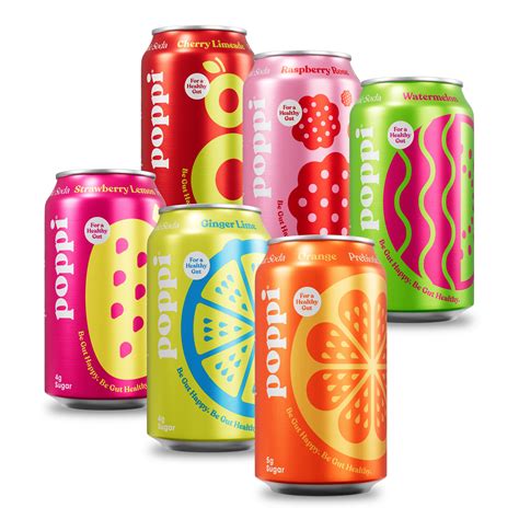 Poppi Prebiotic Soda, Fun Favs Variety Pack, 12 Pack, 12 oz - Walmart.com