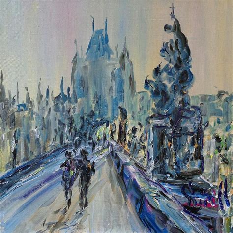 Charles Bridge in Prague Painting by Kirill Sukhanov - Fine Art America