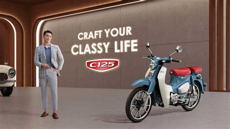 Honda C125 Cub Gets A Slick New Blue And Cream Color Scheme