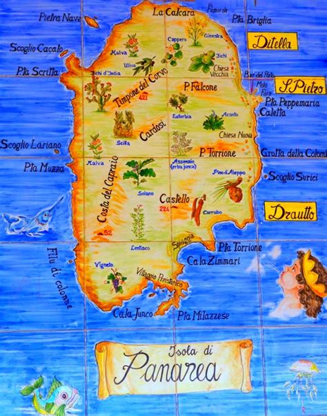 Panarea tourist map