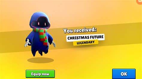 A Game Of Stumble Guys With The Christmas Future Skin From The Spooky ...