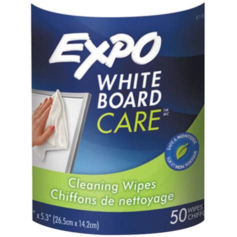 Expo 81850 6" x 9" Dry-Erase Board-Cleaning Wet Wipes