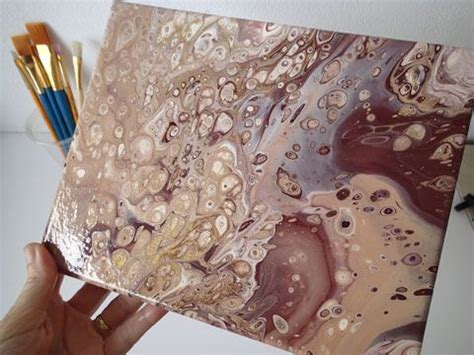 How to Get Acrylic Pouring Cells Without Silicone or Torching Acrylic Painting Diy, Acrylic ...