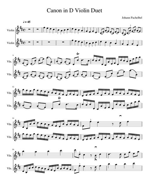 Download and print in PDF or MIDI free sheet music for Canon In D Major (Pachelbel's Canon) by ...