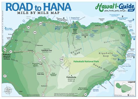 Map Of Road To Hana Maui Maui - Daune Eolande