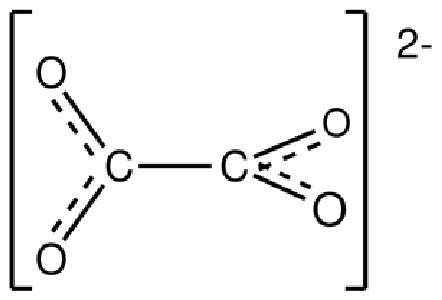 Structure of the oxalate ion. | Download Scientific Diagram