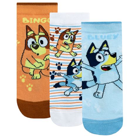 Bluey Socks 3 Pack Kids | Official Character.com Merchandise