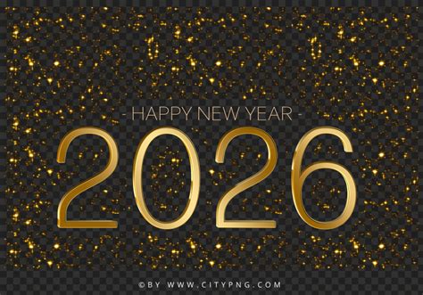 Happy New Year 2026 Sparkle Background PNG | Citypng