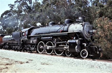 Southern Pacific Lines | Santa Barbera, California | Class P-8 4-6-2 #2472 "Pacific" steam ...