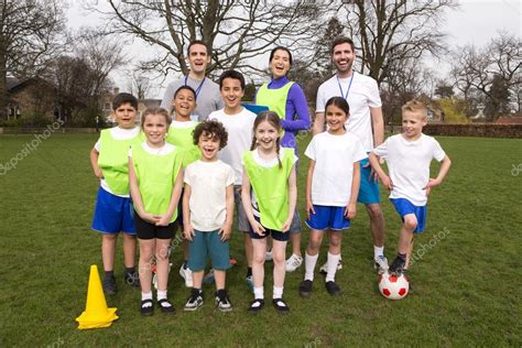 Kids Soccer Team — Stock Photo © DGLimages #80390582