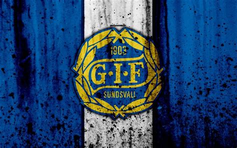 Download wallpapers 4k, FC Sundsvall, grunge, Allsvenskan, soccer, art, football club, Sweden ...