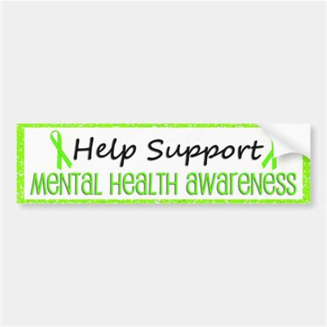 Support Mental Health Awareness Bumper Stickers | Zazzle