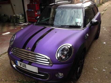 Mini Cooper Wrapped Matte Metallic Purple by Wrapping Cars London