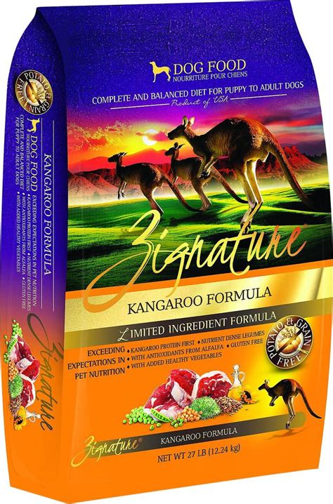 ZIGNATURE Kangaroo Limited Ingredient Formula Grain-Free Dry Dog Food | Chewy | Dog food recipes ...