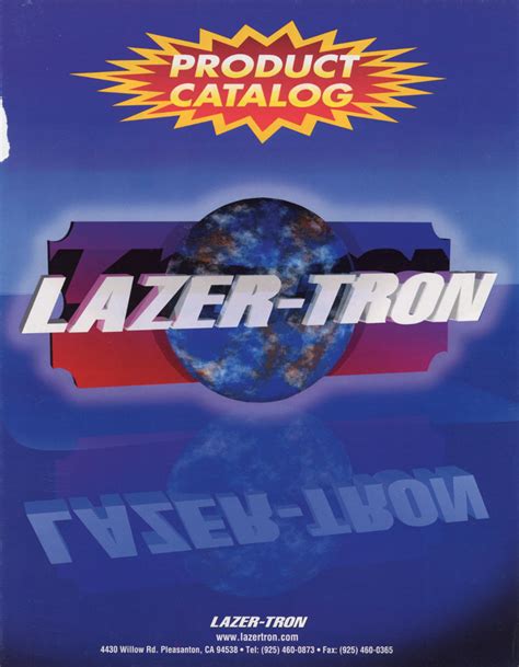 1996 Laser-Tron Product Catalog - Lazer-Tron (Arcade Game, 1996) - USA ...