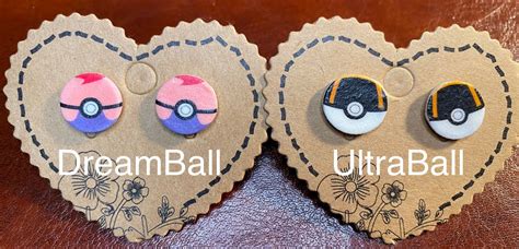 Pokemon Earrings Pokeball Earrings - Etsy