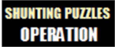 Inglenook Sidings Shunting Puzzle - Rules & Operation