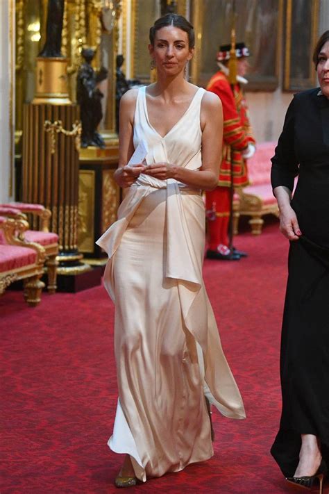 A controversial guest at the state banquet? The Marchioness of Cholmondeley graces the occasion ...