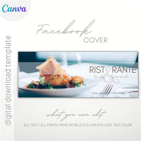 Facebook Cover, Canva Facebook Template - Etsy