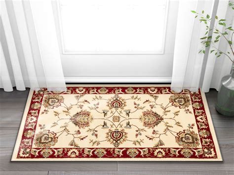 Well Woven Abbasi Ivory Traditional 2'3" x 3'11" Door Mat Accent Small Kitchen Rug Bathroom ...