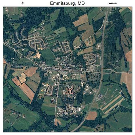 Aerial Photography Map of Emmitsburg, MD Maryland