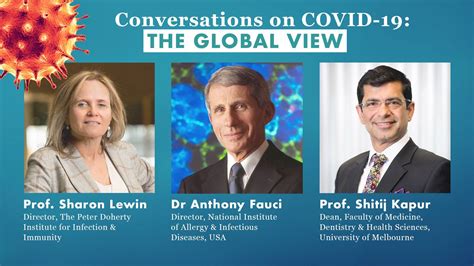 Dr Anthony Fauci appears on Conversations on COVID-19: The global view