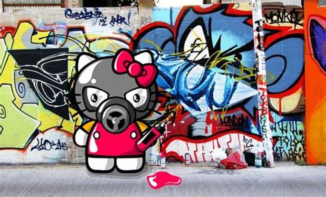 some Kitty street art | Hello kitty art, Street art, Art