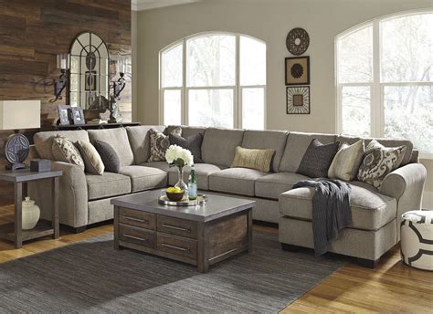 Pantomine Driftwood RAF Large Chaise Sectional from Ashley | Coleman ...