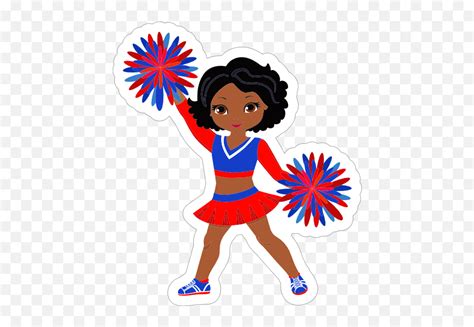 Awesome Cheerleading Sticker - Cheerleading Emoji,Cheerleader Emoji ...