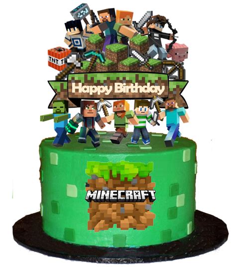 Mine Craft Topper "Cake and Cup Cake Toppers" | Lazada PH