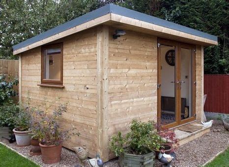 Modern Flat Roof Garden Shed