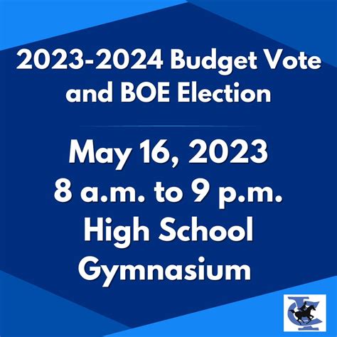 2023 Budget Vote & BOE Election this Tuesday, May 16 | Ichabod Crane ...