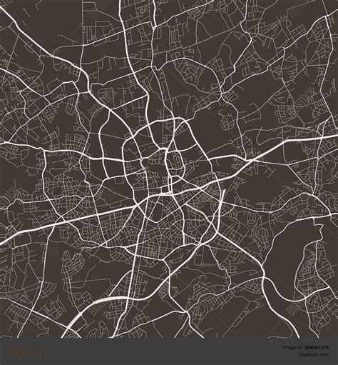 Urban City Map Essen Vector & Photo (Free Trial) | Bigstock