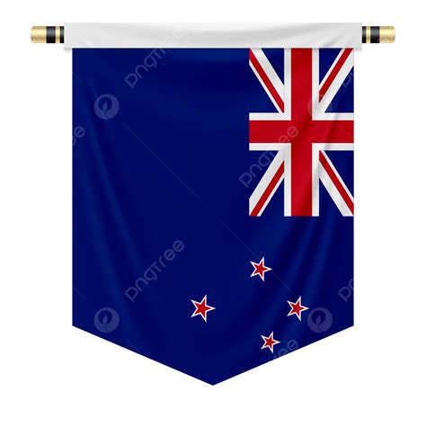 A Pennant With The National Flag Of Newzealand, National Flag, New Zealand Flag, New Zealand ...