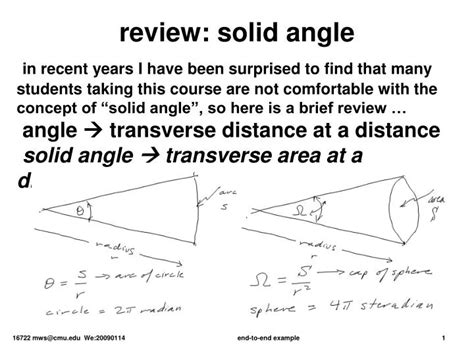 PPT - review: solid angle PowerPoint Presentation, free download - ID ...