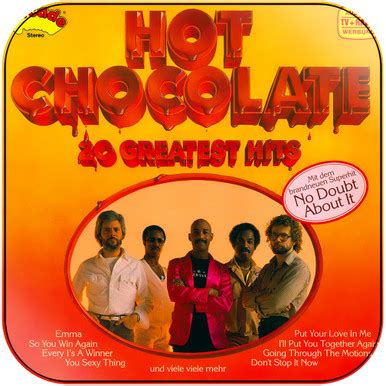 Hot Chocolate 20 Greatest Hits Album Cover Sticker