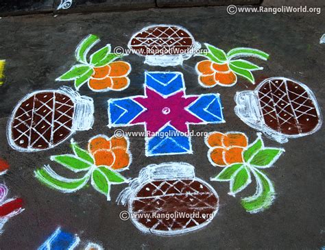 Pongal kolam designs gallery