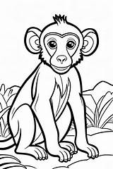 10 Baboon Coloring Pages For Kids  ShadeMaze sketch template