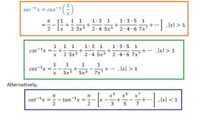 How to Find Series Expansion of the Inverse Trigonometric Functions: A ...