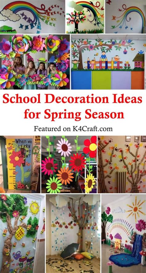 School Decoration Ideas for Spring Season - K4 Craft