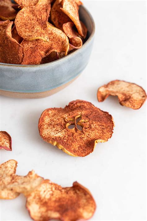 Baked Cinnamon Apple Chips - Running on Real Food